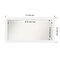 Corvino White Non-Beveled Custom Framed Bathroom Vanity Wall Mirror